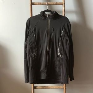 Classic Lulumelmon black warmup jacket